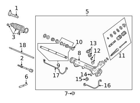 Steering Gear & Linkage for 2002 Ford Mustang #0