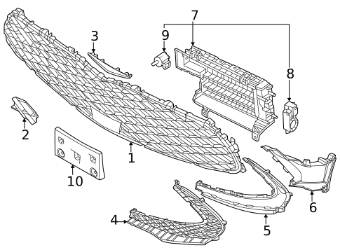 Grille & Components for 2023 Genesis GV60 #0