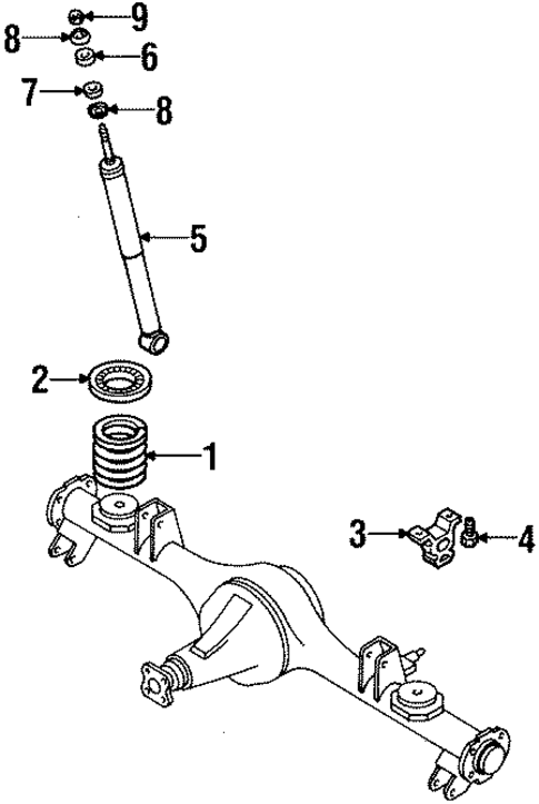 Rear Suspension for 2000 Isuzu Rodeo #1
