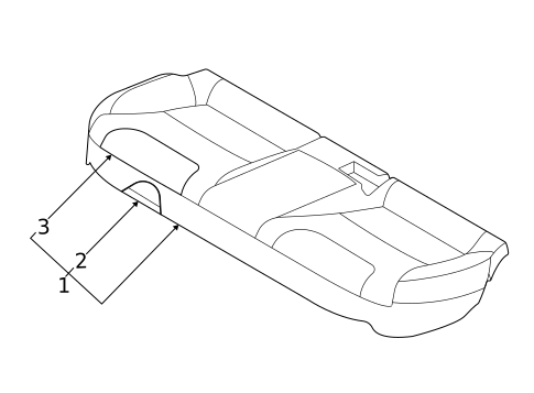 Rear Seat Components for 2022 Kia Niro #2