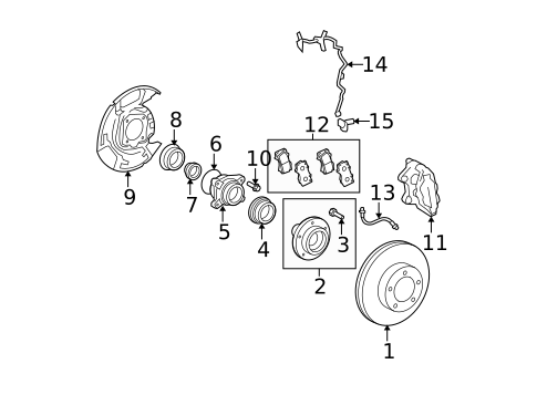 Front Brakes for 2010 Toyota Tundra #1