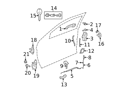 Front Door for 2007 Chrysler Sebring #0