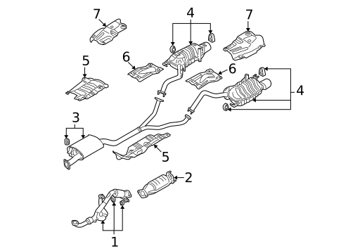 Exhaust Components for 2009 Hyundai Santa Fe #0