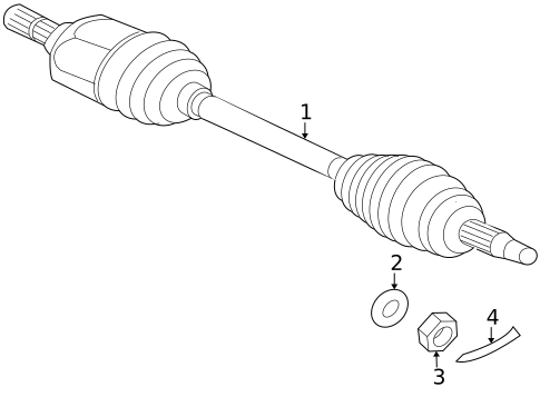 Drive Axles for 2011 Mitsubishi Outlander #0