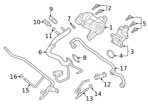 Water Pump for 2019 Volvo S90 #6