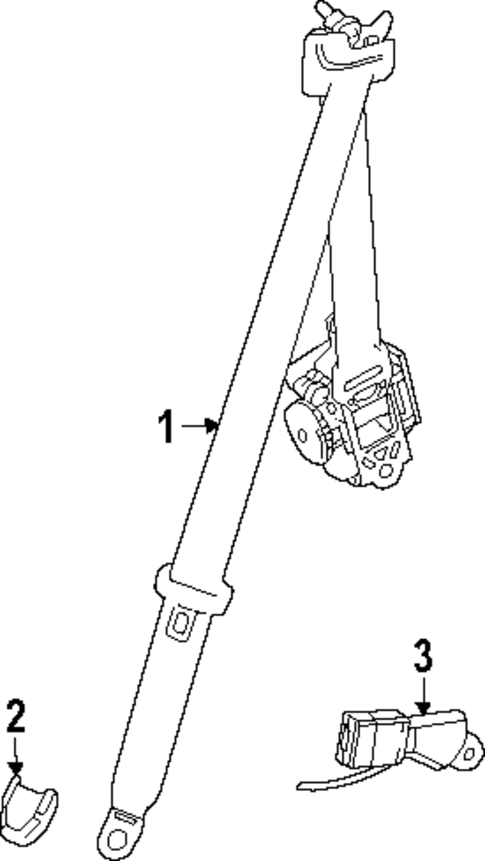 Rear Seat Belts for 2024 Lexus GX550 #1
