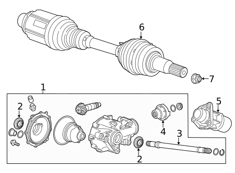 Carrier & Front Axles for 2022 Cadillac CT5 #0