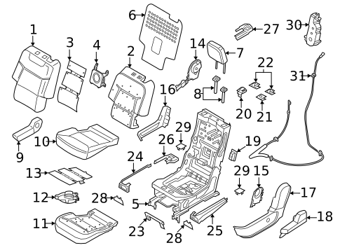 Second Row Seats for 2022 Lincoln Aviator #2
