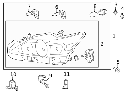 Bulbs - Chassis for 2016 Lexus CT200h #0