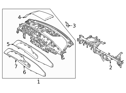 Instrument Panel for 2023 Kia EV6 #0