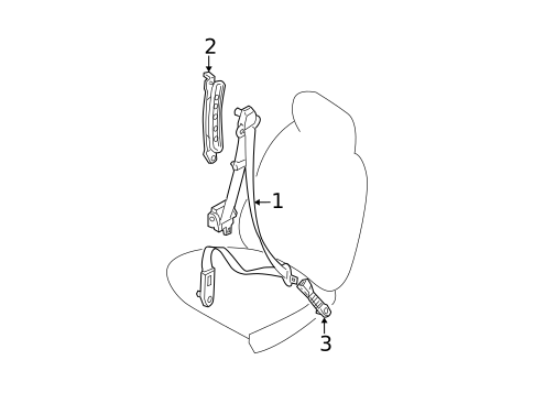 Seat Belt for 2005 Kia Spectra5 #0