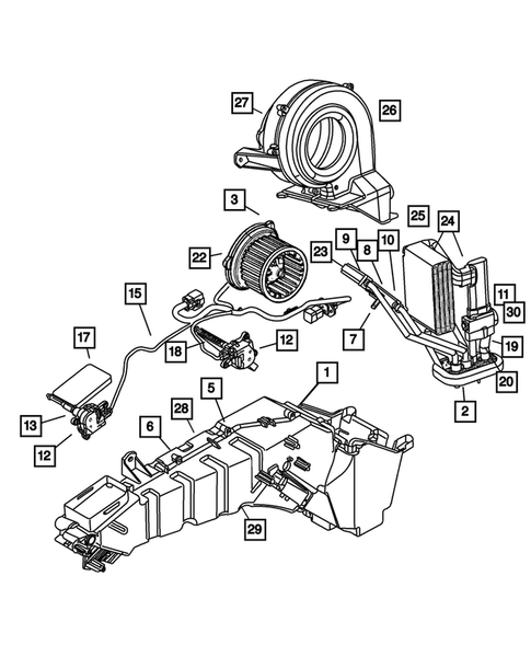 Air Conditioner and Heater Units for 2003 Dodge Durango #1