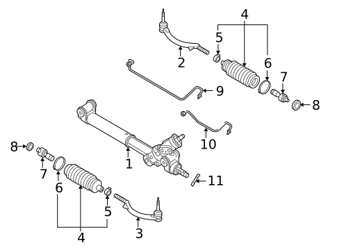 Steering Gear & Linkage for 2005 Chevrolet SSR #0