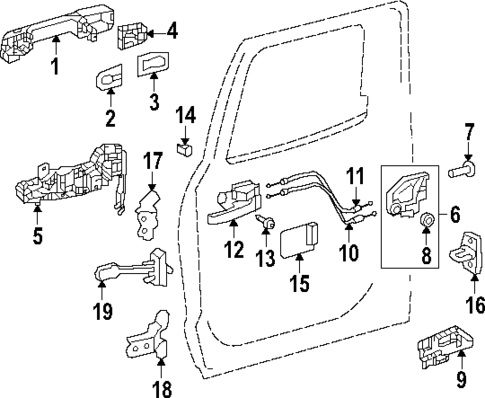 Rear Door for 2025 Toyota Sequoia #1