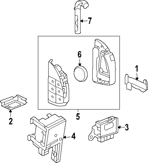 Keyless Entry Components for 2025 Cadillac ESCALADE IQ #0