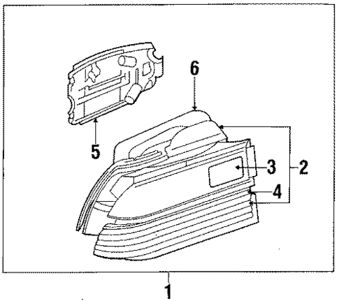 Tail Lamps for 1990 Mazda MX-6 #0