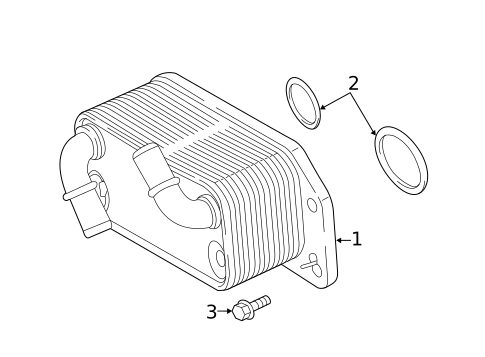 Oil Cooler for 2016 Volvo XC70 #0