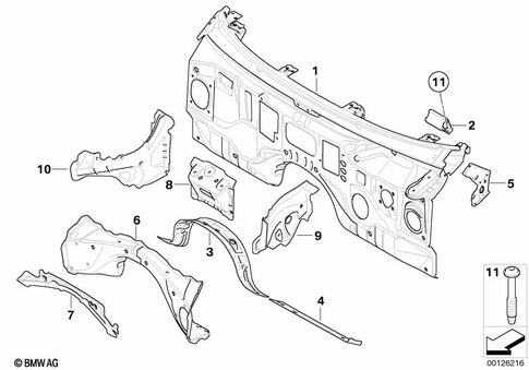 Front Body for 2005 BMW 545i #3