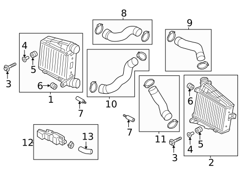 Intercooler for 2025 Audi A8 Quattro #1