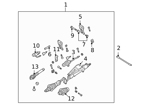 Steering Column Components for 2005 Mercedes-Benz SLK 55 AMG® #0