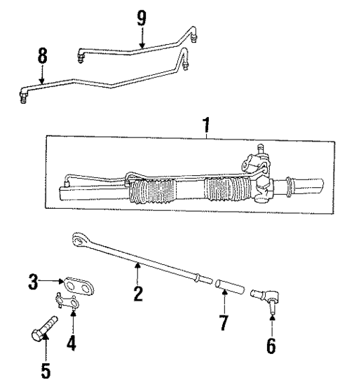 Steering Gear & Linkage for 2001 Chrysler LHS #1