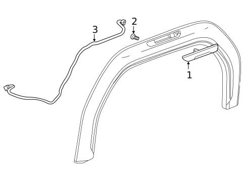 Side Marker Lamps for 2023 GMC Sierra 2500 HD #1