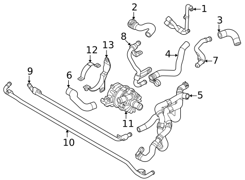 Hoses & Lines for 2025 Audi S7 Sportback #1