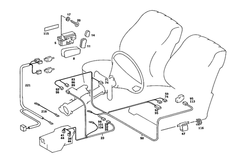 Seat Adjuster for 1989 Mercedes-Benz 560 SEC #1