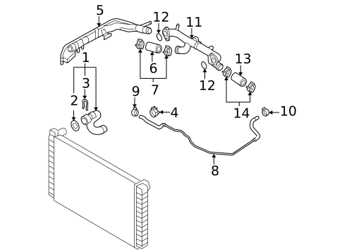 Hoses & Lines for 2005 Audi A6 Quattro #1