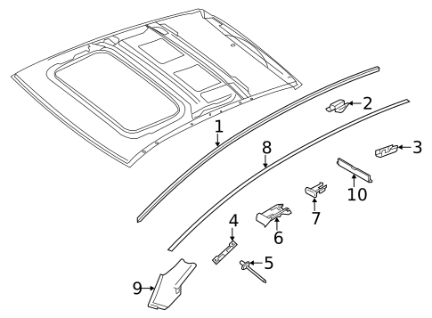 Exterior Trim - Roof for 2016 Porsche Panamera #0