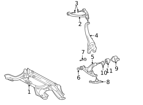Suspension Components for 2006 Lexus LS430 #0