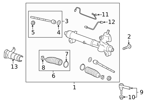 Steering Gear & Linkage for 2014 Chevrolet Captiva Sport #0