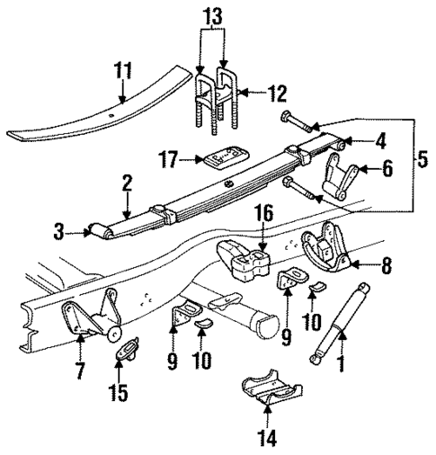 Rear Suspension for 1998 Dodge Ram 1500 #0
