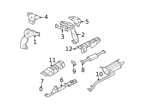 Exhaust Components for 2001 Kia Optima #0