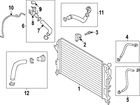 Radiator & Components for 2025 Hyundai Kona #0