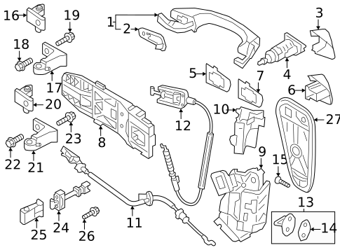 Lock & Hardware for 2023 Volkswagen Atlas #3