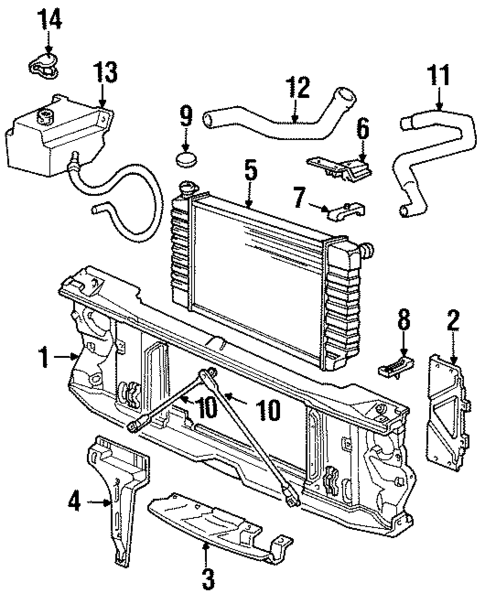Radiator & Components for 1988 Chevrolet C2500 #0