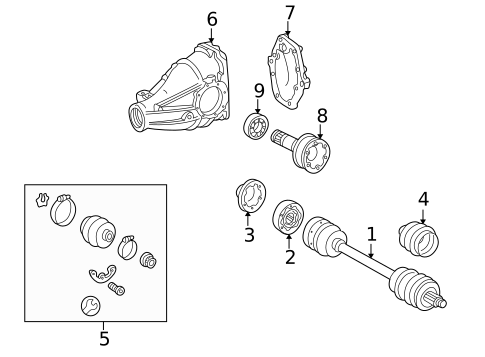 Axle & Differential for 2021 Mercedes-Benz AMG GT 63 S #2