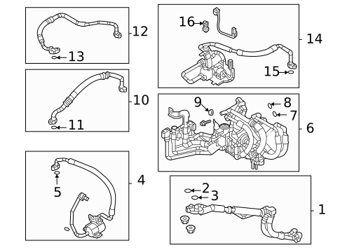 Condenser, Compressor & Lines for 2023 Mazda MX-30 EV #1