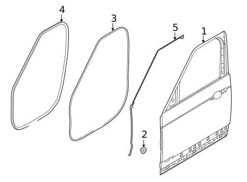 Door & Components for 2017 Land Rover Range Rover Sport #1