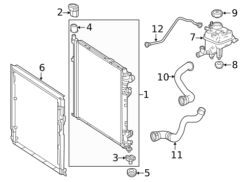 Radiator & Components for 2015 Mercedes-Benz ML250 #0