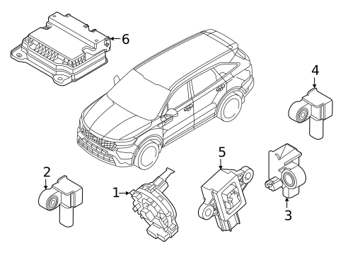 Air Bag Components for 2024 Kia Sorento #1
