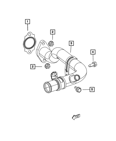 Water Pump and Related Parts for 2016 Chrysler 200 #1