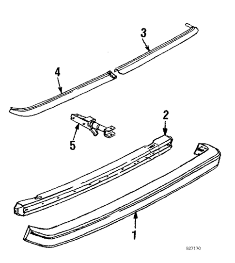 Rear Bumper for 1988 Volkswagen Scirocco #0