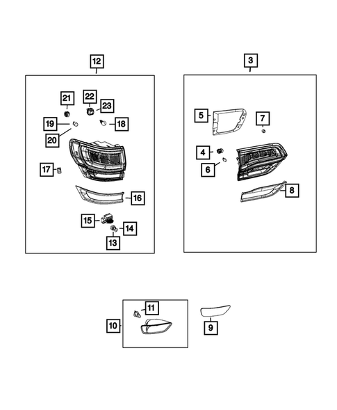 Lamps, Interior and Exterior for 2020 Jeep Grand Cherokee #1