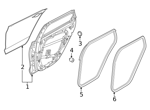 Door & Components for 2020 Hyundai Elantra GT #0