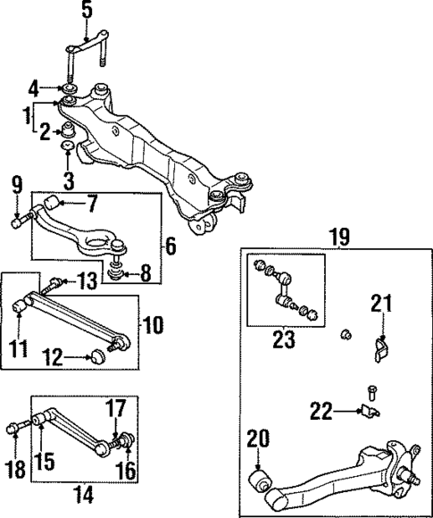 Rear Suspension for 1998 Hyundai Sonata #0