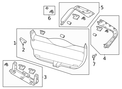 Interior Trim for 2023 Porsche Taycan #1
