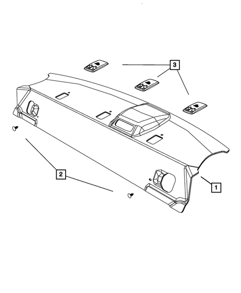 Headliners-Visors-Assist Straps for 2013 Dodge Challenger #1