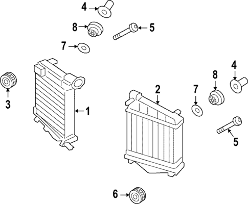 Intercooler for 2020 Porsche Cayenne #1